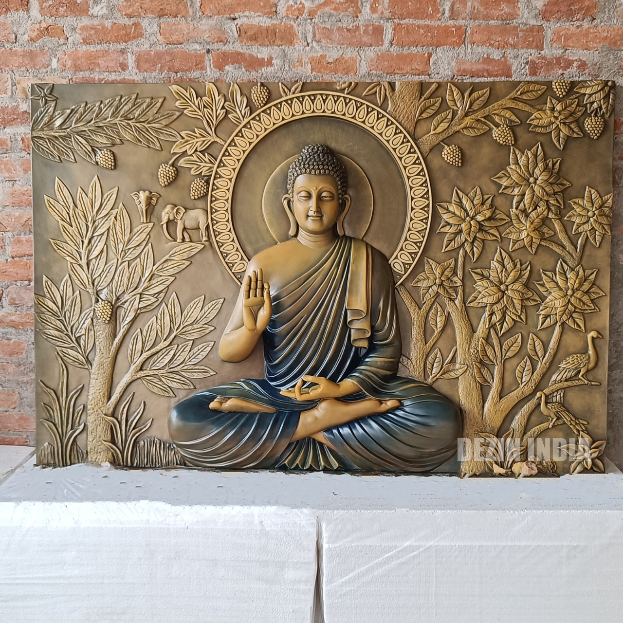DA-100 Gautam Buddha Wall Sculpture 6x4ft