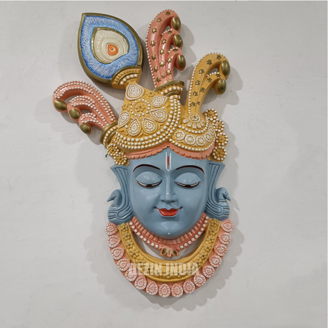 DA-01 Lord Shrinathji Nathdwara Face Wall Hanging Sculpture - 2x1.5ft