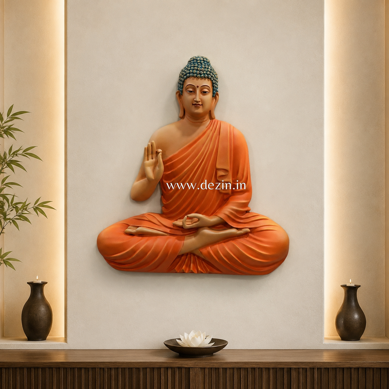 Gautam Buddha Wall Mural - 2ft | Calm and Graceful Decor