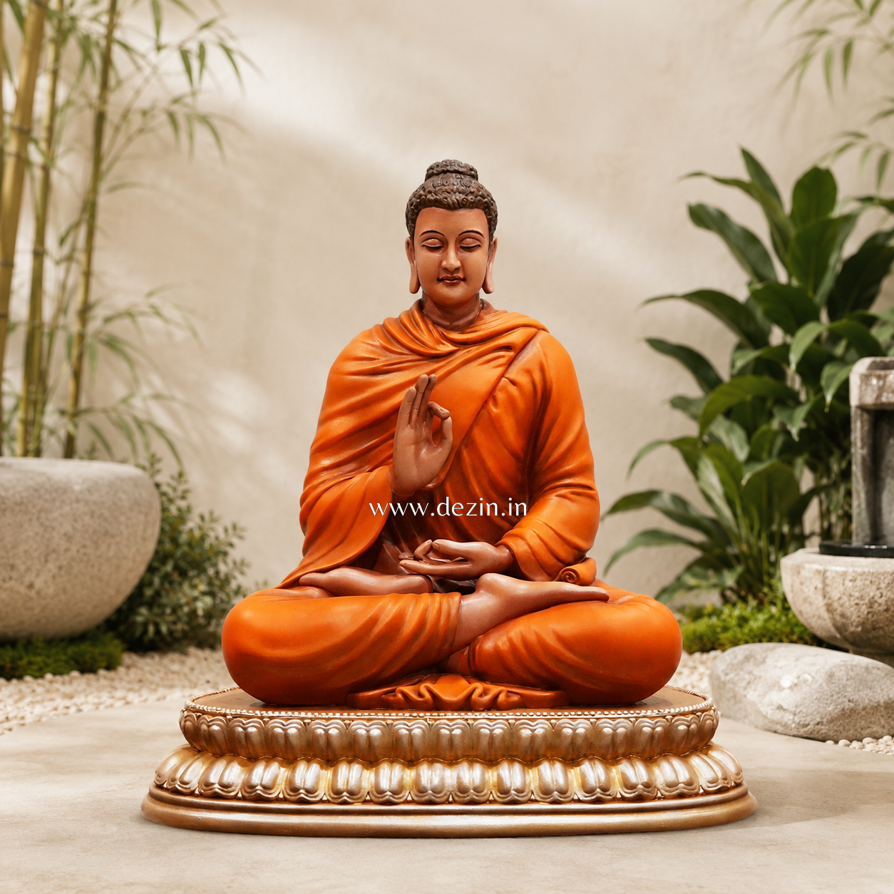 2ft Meditating Buddha Statue on Lotus Base