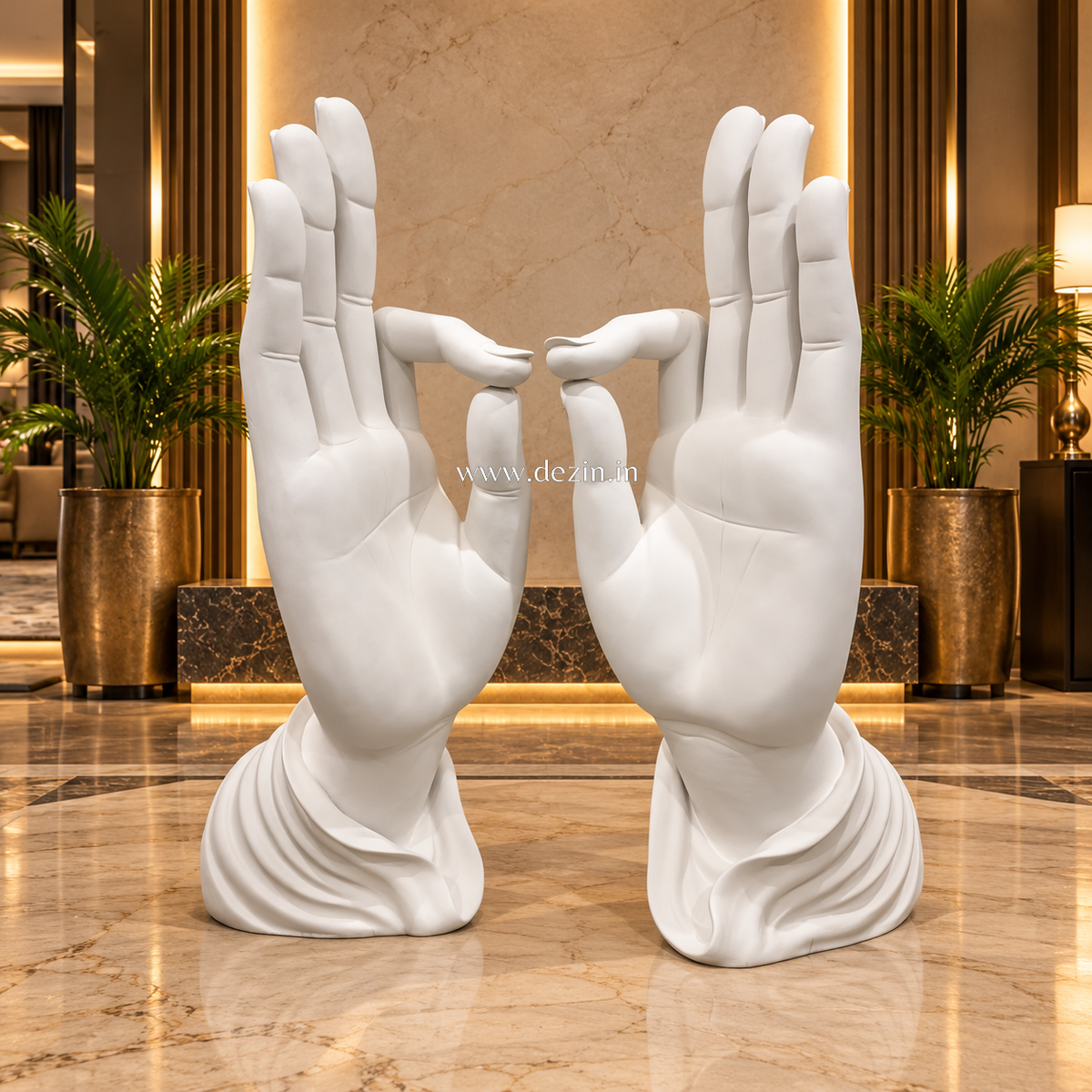 Hand Statue 4ft in Buddha Meditation Mudra - Indoor/Outdoor Decor