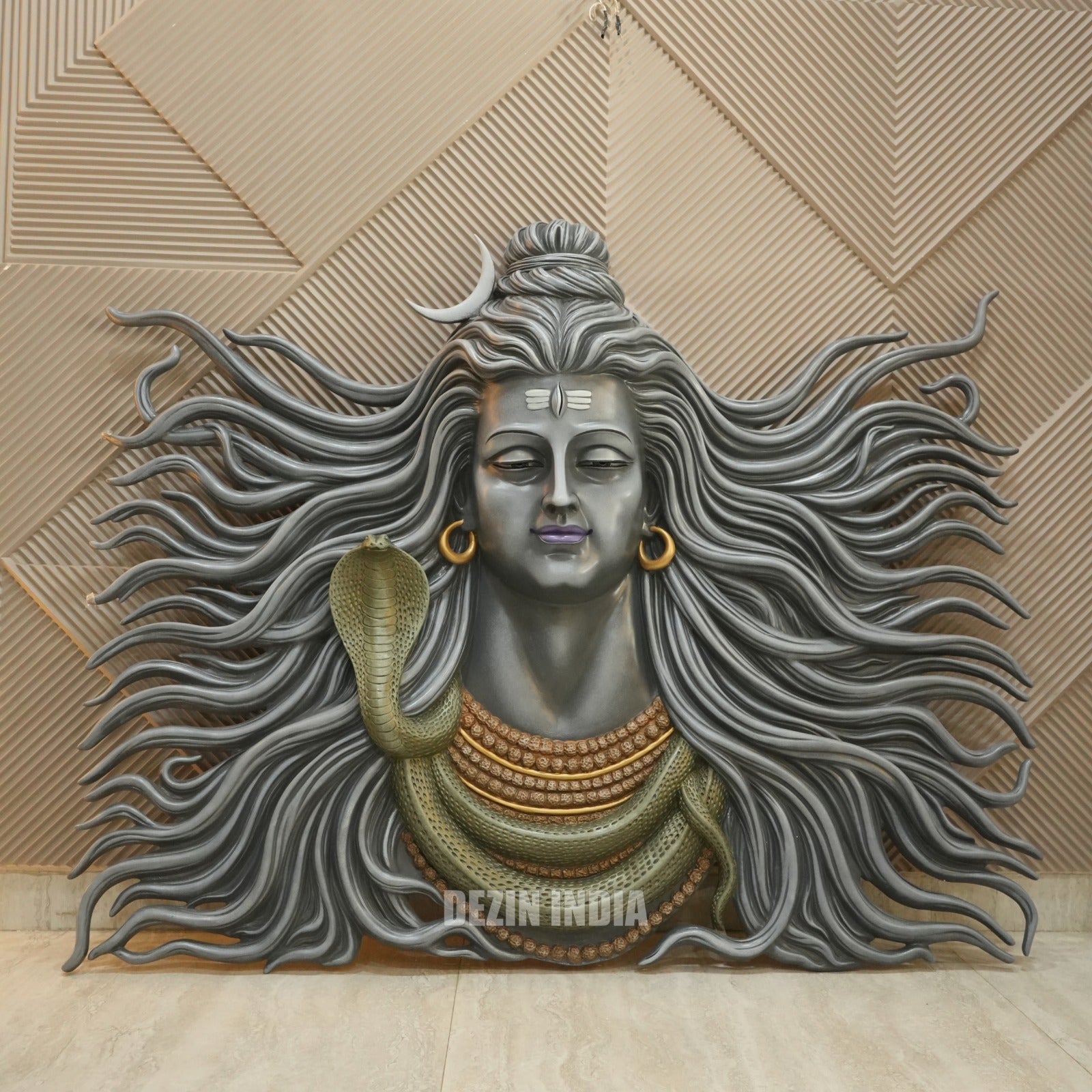 Lord Shiva Wall Mural - 4x5ft | Divine & Artistic Decor | Dezin India