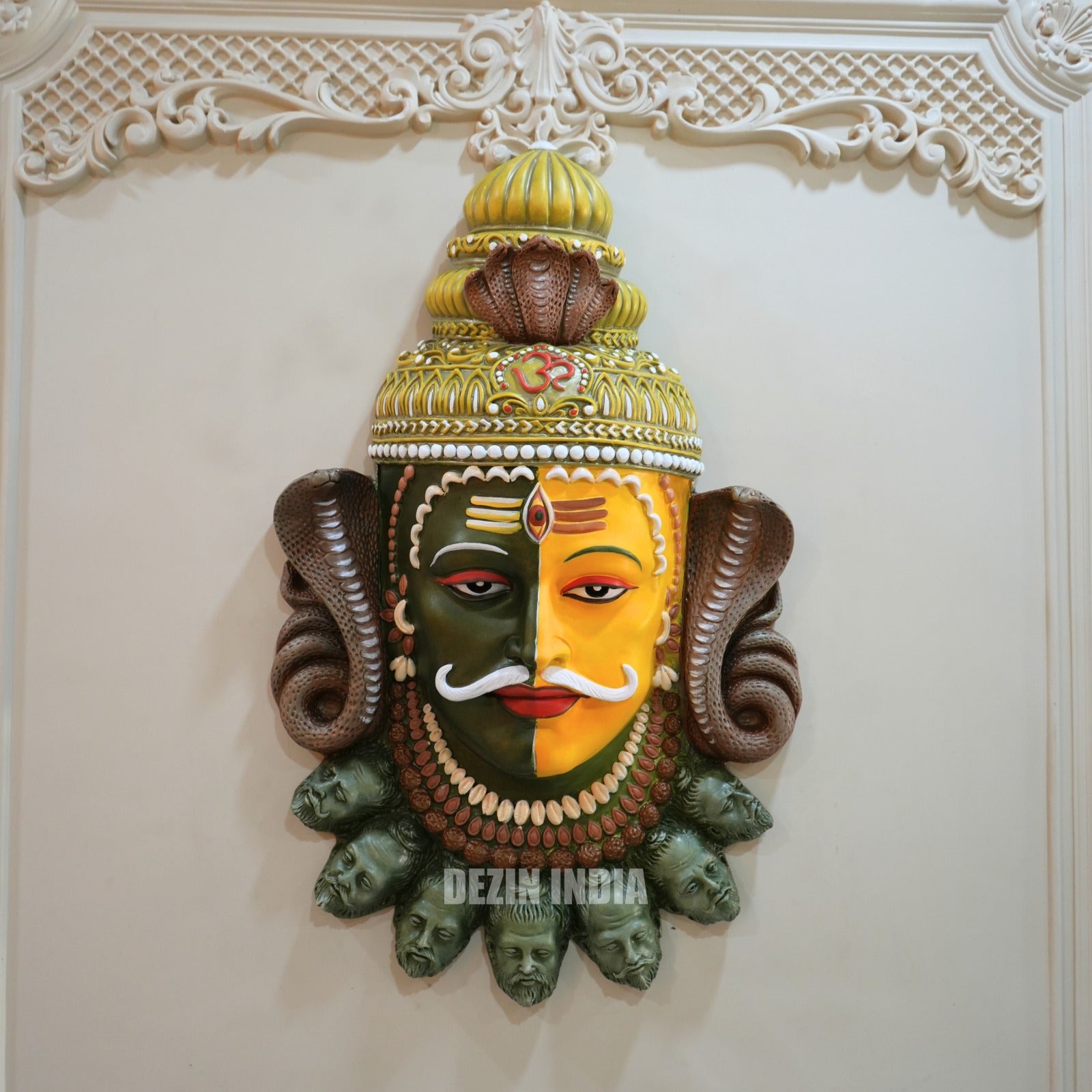 Ujjain Mahakaleshwar Wall Mural - 3x2ft | Divine Energy | Dezin India