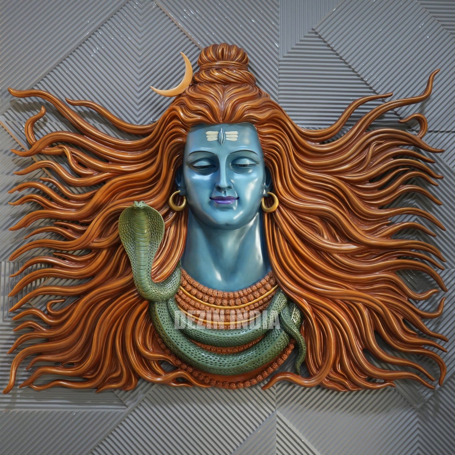 Lord Shiva Wall Mural - 4x5ft | Divine & Artistic Decor | Dezin India