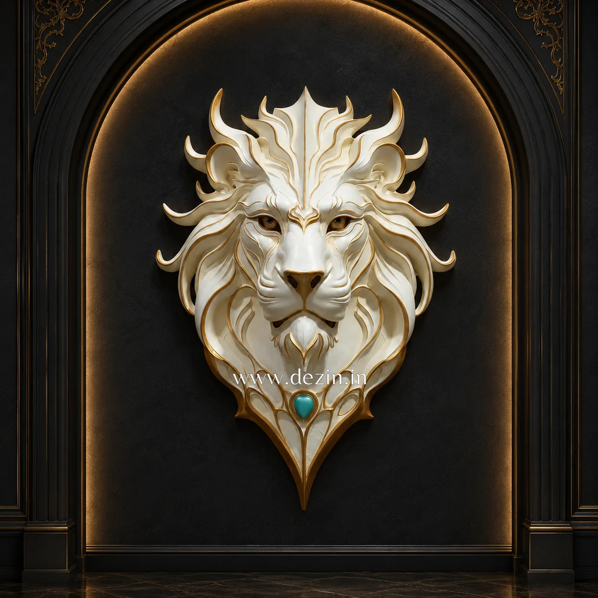 Lion Wall Murals & Sculptures