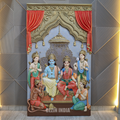 Lord Ram Darbar Wall Mural - 6.5x4ft | Divine Blessings & Art | Dezin India