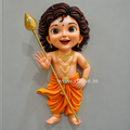 Cute Little Kartikeya Wall Mural 3×1.5 ft | Temple Wall Decor