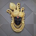 DA-27 Lord Shrinathji Nathdwara Face Wall Hanging Sculpture - 4x2.5ft