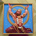 Hanuman Ji Ram Bhakti Wall Mural – 5.5 × 5.5 Ft