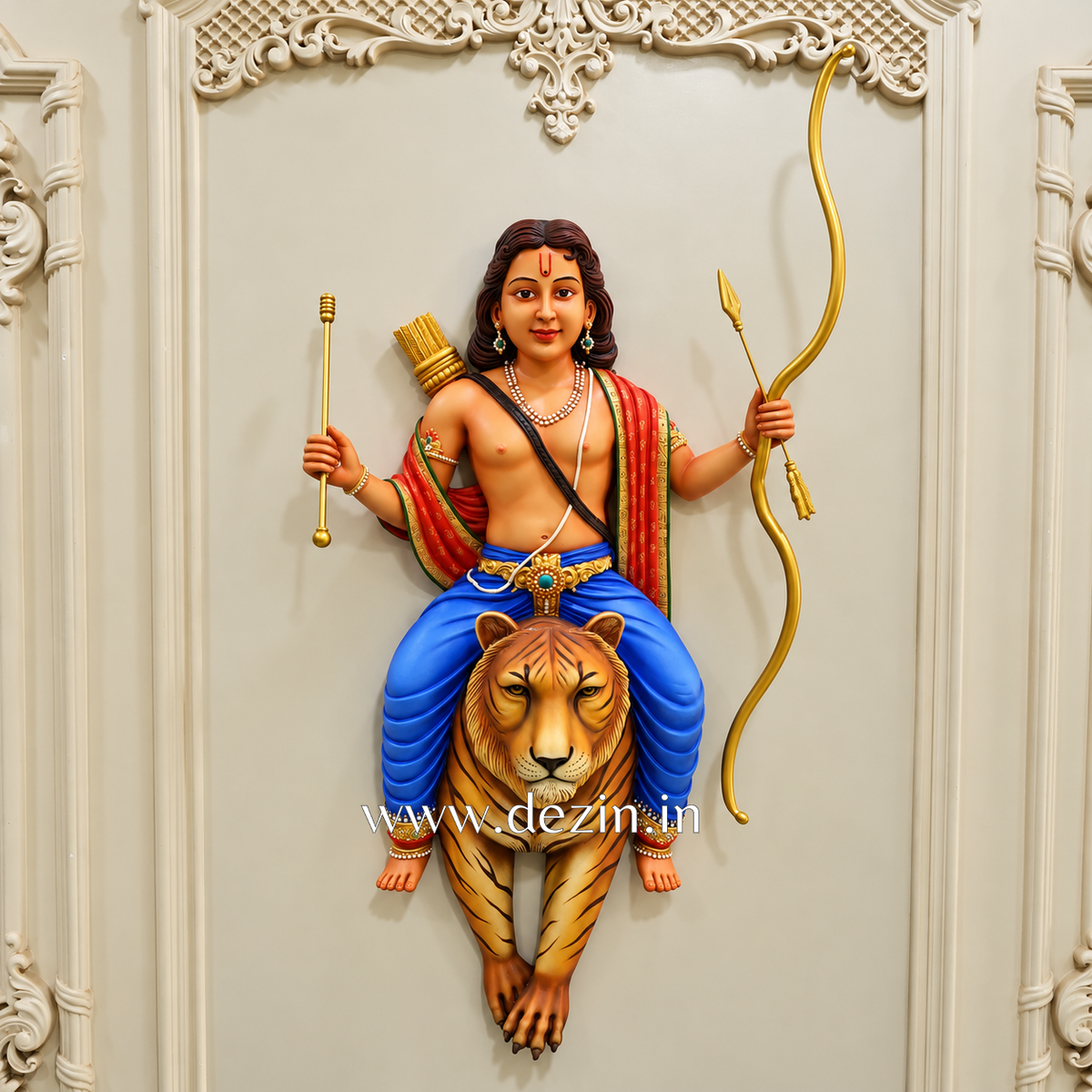 Lord Ayyappa Swami Wall Mural – 4.5x3 ft