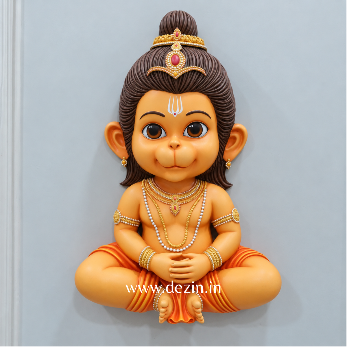 Cute Bal Hanuman Wall Mural - 3×2 ft | The Ultimate Little Champion
