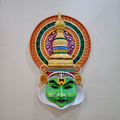 Kathakali Face Wall Mural 2.5ft | Traditional Kerala Art Décor