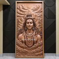 Mahadev Wall Mural with Himalaya Backdrop | 8ft Life-Size Shiv Ji