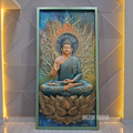 DA-116 Buddha and Tree Wall Hanging Sculpture | 86x45inch | Elegant Home Decor
