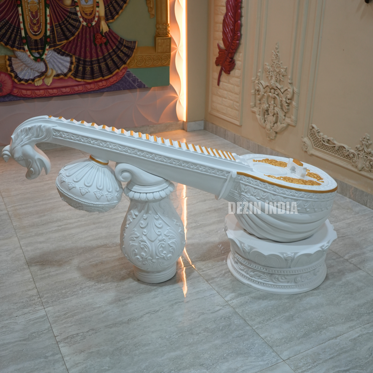 Indian Classical Music Instrument - Rudra Veena 5.5ft | Traditional Ar ...