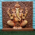 DA-102 Lord Ganesha Wall Hanging Sculpture - 4x4ft