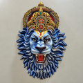 Lord Narasimha Swami Face Wall Mural 2.5ft | Powerful Spiritual Wall Art
