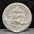 Lord Nataraja Wall Mural 5ft | Lord Shiva Tandav Sculpture for Temple & Home Décor