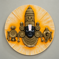 Lord Venkateshwara Tirupati Balaji Wall Mural 2.5ft | Divine Home Décor