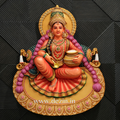 Annapurna Mata Wall Mural with Akshaya Patra🧉 - 4ft Handcrafted Art