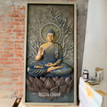 DA-116 Buddha and Tree Wall Hanging Sculpture | 86x45inch | Elegant Home Decor