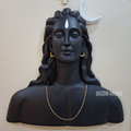 DA-44 Lord Adiyogi Wall Hanging Sculpture - 3x3ft (Black)