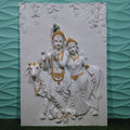 DA-91 Shri Krishna, Radha & Cow Wall Sculpture 5x3.5ft