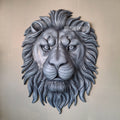 Lion Face Wall Hanging Mural - 5x4ft | Majestic Decor | Dezin India