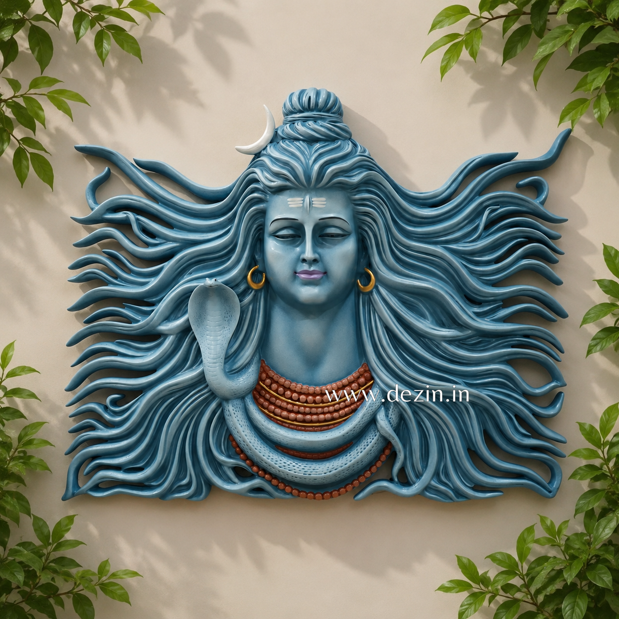 Lord Shiva Wall Mural 2x1.5ft | Jatadhari Shiva Art 🔱✨