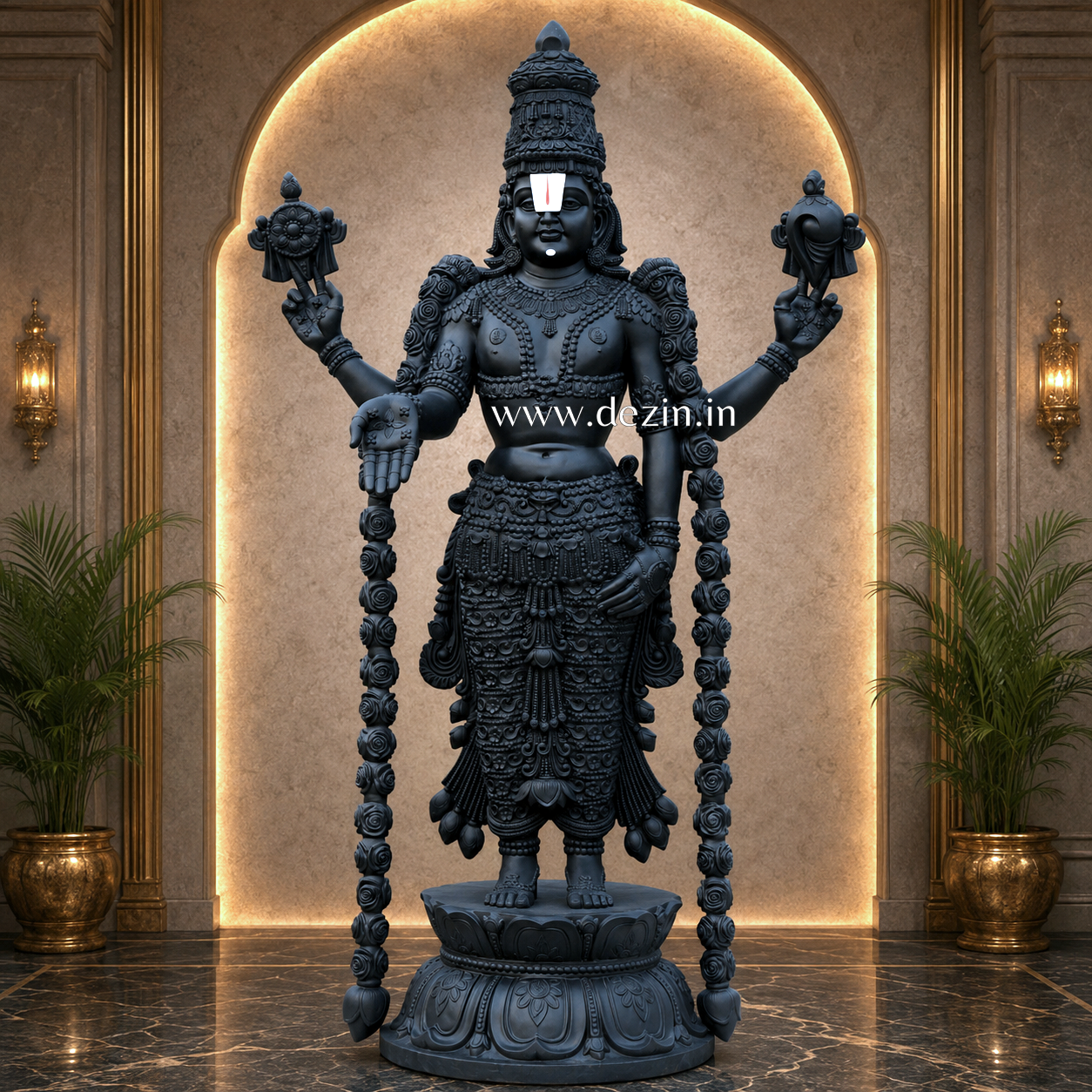Shri Tirupati Balaji Standing Statue - 8ft | Divine Sculpture of Venkateshwara