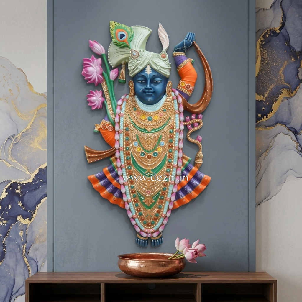 Nathdwara Shrinathji Wall Mural 24x14 Inches