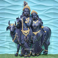 DA-91 Shri Krishna, Radha & Cow Wall Sculpture 4x3ft