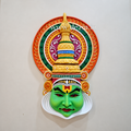 Kathakali Face Wall Mural 2.5ft | Traditional Kerala Art Décor