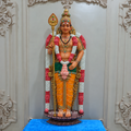 Lord Murugan Wall Mural 5x2ft | Kartikeya Sculpture for Temple & Home Décor