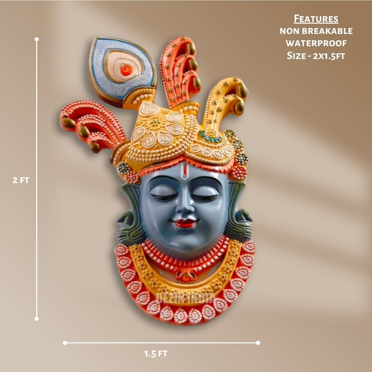 DA 55 Lord Ram Darbar Wall Hanging Sculpture 6 5x4ft Dezin India da-55-lord-ram-darbar-wall-hanging-sculpture-6-5x4ft-dezin-india