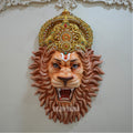 Lord Narasimha Swami Face Wall Mural 2.5ft | Powerful Spiritual Wall Art