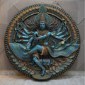 Lord Nataraja Wall Mural 5ft | Lord Shiva Tandav Sculpture for Temple & Home Décor