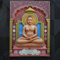 Mahaveer Swami Mural – 5x4ft Jain God Sculpture | Dezin India