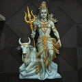 Mahadev with Nandi Wall Mural 5x3 ft | Temple & Home Decor