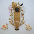Shrinathji & Kamdhenu Cow 3D Wall Mural | Hand Finished Pichwai Art