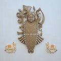 Shrinathji & Kamdhenu Cow 3D Wall Mural | Hand Finished Pichwai Art