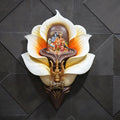 Shivalingam with Lotus Wall Mural | 4x3ft Divine Shiv Parivar Decor