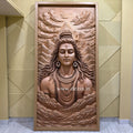 Mahadev Wall Mural with Himalaya Backdrop | 8ft Life-Size Shiv Ji