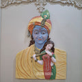 DA-10 Lord Shri Krishna Wall Hanging Sculpture - 3x2ft