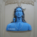 DA-44 Lord Adiyogi Wall Hanging Sculpture - 3x3ft (Black)