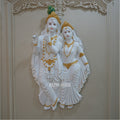 Shri Radha Krishna Wall Mural 4x2.5ft | Divine Home Décor