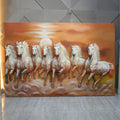 Seven Horses Wall Mural 6.5x4.5ft | Vastu Wall Art for Success & Energy