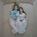 Shri Radha Krishna Wall Mural 4x2.5ft | Divine Home Décor