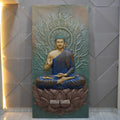 DA-128 Elegant Buddha Sitting With Tree Wall Mural | 7x3.5 ft | Zen Home Decor Accent
