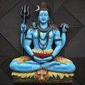Lord Shiva Dhyana Mudra Wall Mural | 4x3ft Meditative Idol
